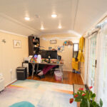 10x16 shed home office interior