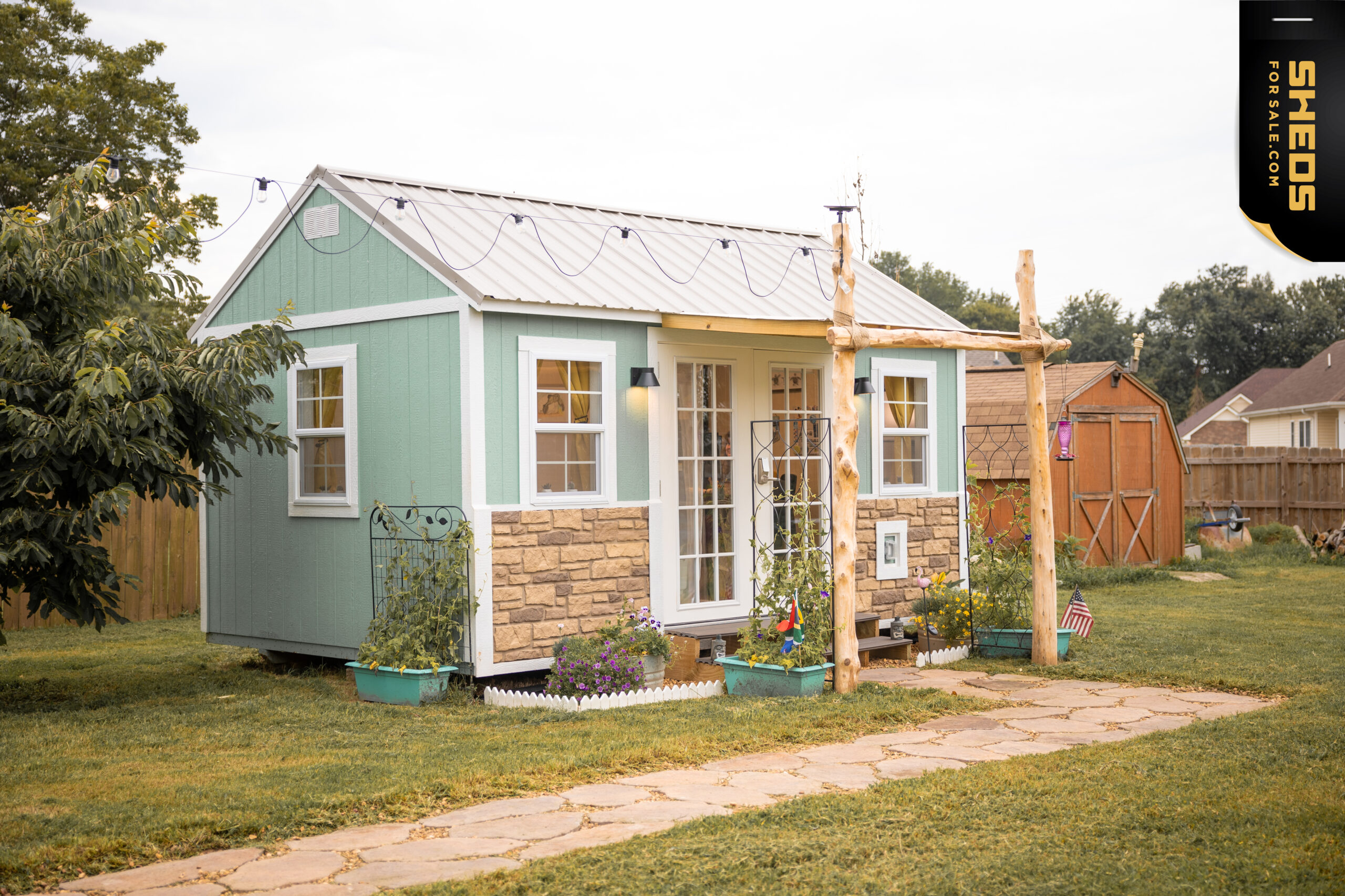 backyard shed home office exterior