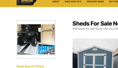 Sheds-For-Sale Display Ad Advertising Example