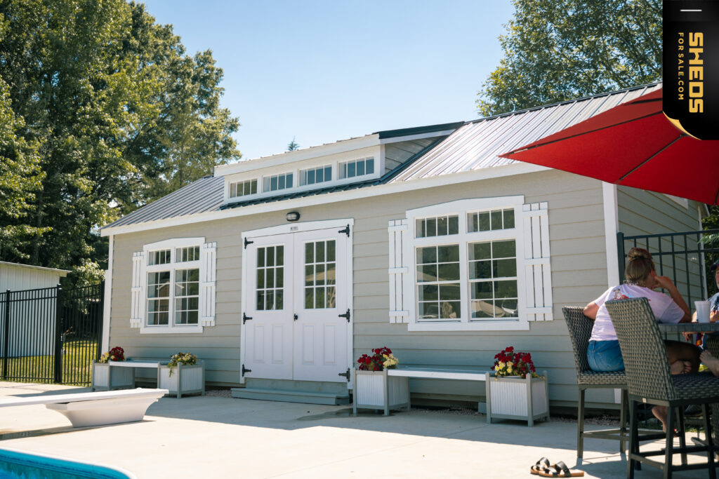 shed pool house conversion